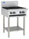 Luus BCH-4B 4 Burner Cooktop with legs & shelf