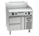Waldorf 800 Series GP8900G-RB - 900mm Gas Griddle Refrigerated Base