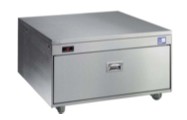 Adande VCR1.HCHS Single Drawer Rear Engine Refrigeration Unit with High Castors and Heat Shield Top