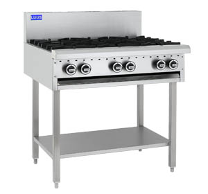 Luus Bch 6b 6 Burner Gas Cooktop Commercial Food Equipment