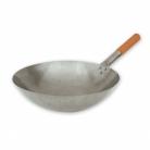 Iron Wok with Wooden Handle - 360mm